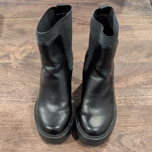 Madden Girl Chunky Black Chelsea Combat Boots